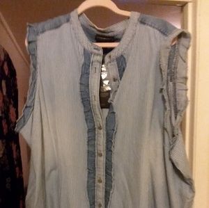 Lane Bryant Sleeveless Buttondown